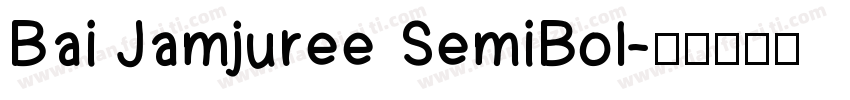 Bai Jamjuree SemiBol字体转换